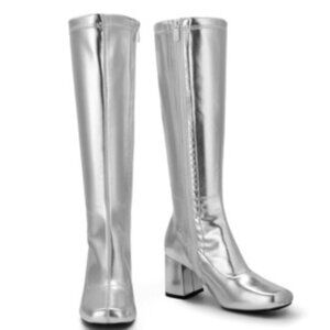 Funtasma Women's Gogo-300 Boot, Silver, 7 M